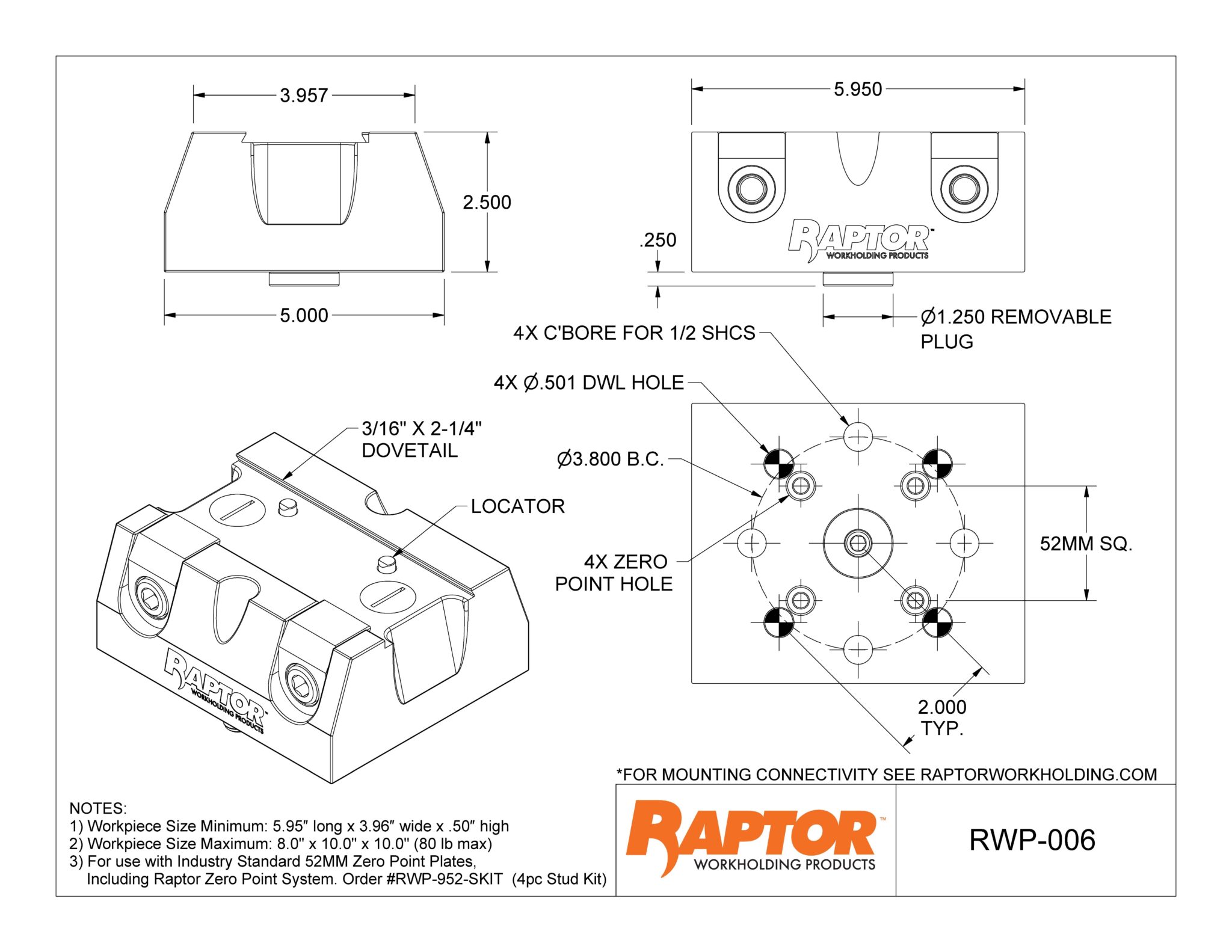 RWP-006 : Raptor Workholding