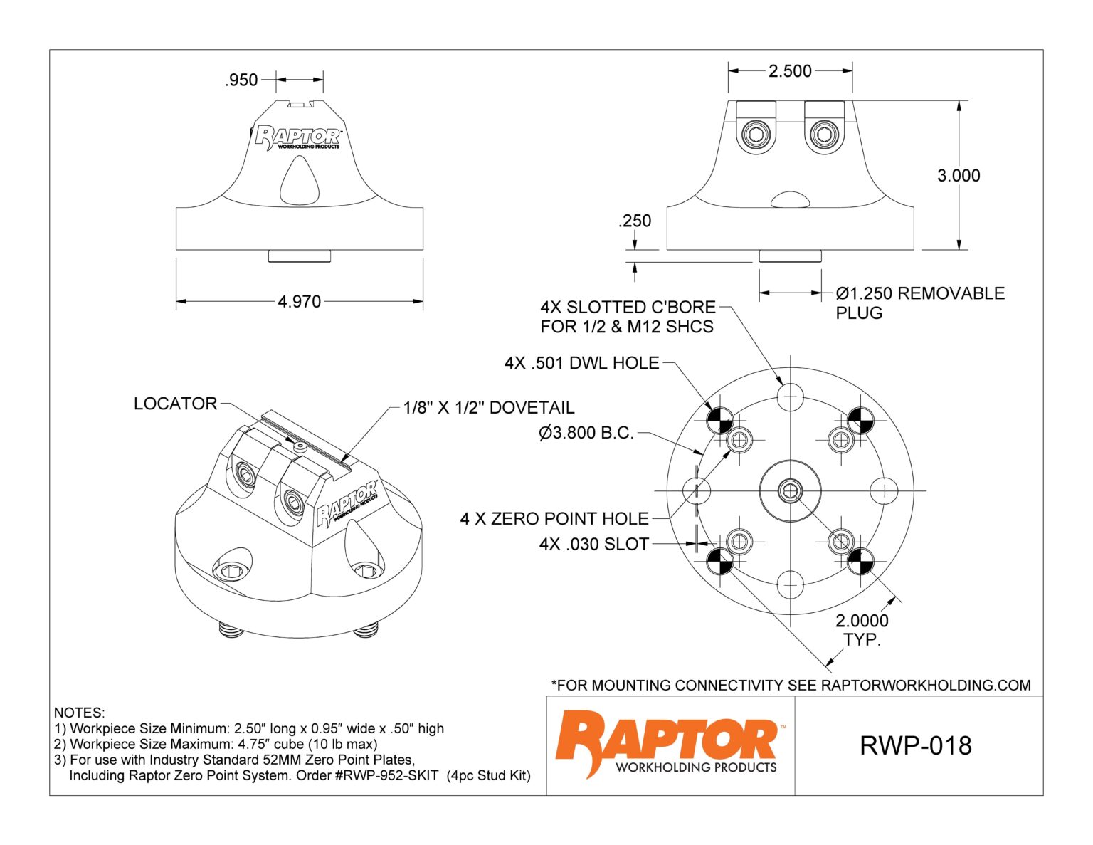 RWP-018 : Raptor Workholding