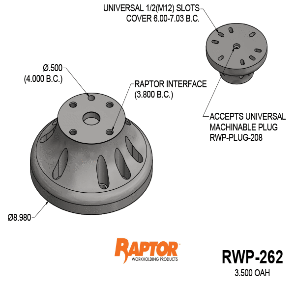 RWP-262 Key Dimensions