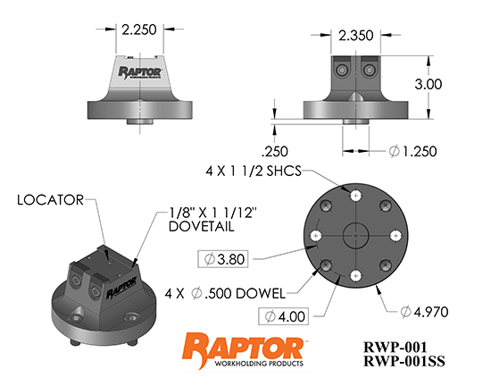 RWP-001 Key Dimensions