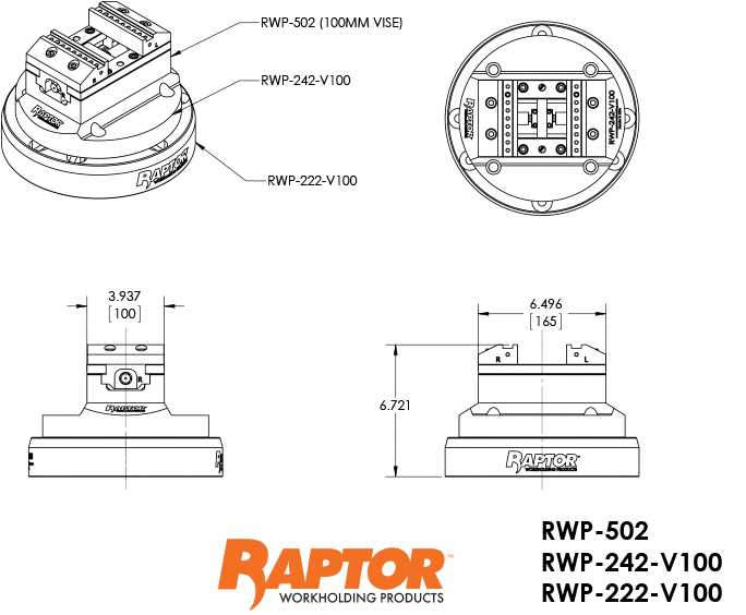 RWP-223-V100 Key Dimensions