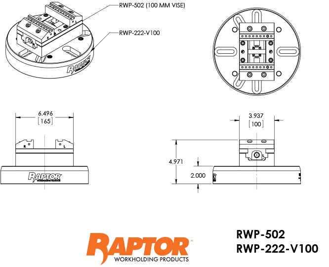 RWP-223-V100 Key Dimensions